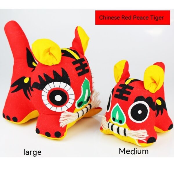 Product image for  Handmade Cloth Tiger Chinese Style Folk Crafts Special Gift Home Décor 7