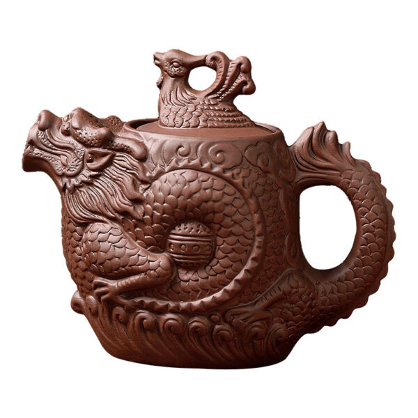 Product image for  Purple Sand Dragon And Phoenix Pot Kung Fu Teapot Home Décor 6