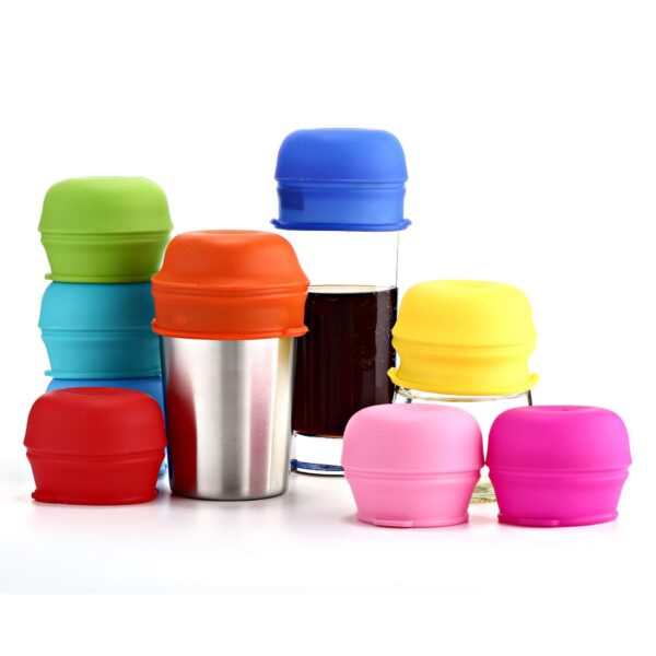 Product image for  Anti-spill Leak-proof Silicone Straw Cup Lid Home Décor 4