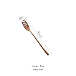 Product image for  Japanese 304 Stainless Steel Rose Gold Knife, Fork And Spoon Chopsticks Kitchen & Dining 20