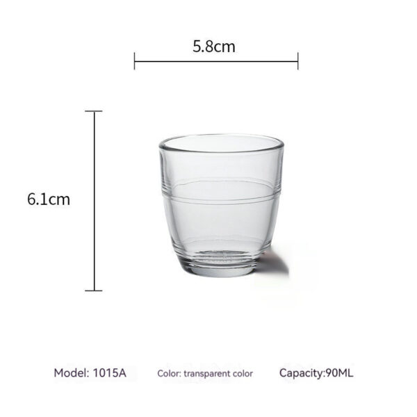 Product image for  Tempered Glass Water Wine Glass Heat-resistant Scaled Milk Cup Kitchen & Dining 10
