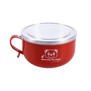 Product image for  Stainless Steel Instant Noodle Bowl Color Large Capacity With Lid Portable Lunch Box Student Household Dormitory Office Worker Kitchen & Dining 16