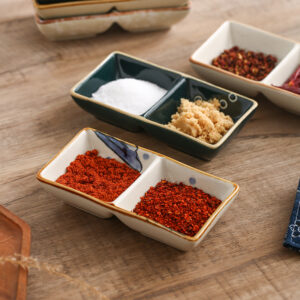 Product image for  Hot Pot Barbecue Ceramic Dipping Sauce Seasoning Plate Kitchen & Dining 15