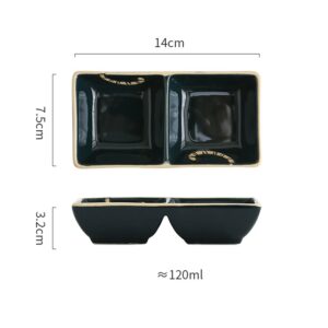 Product image for  Hot Pot Barbecue Ceramic Dipping Sauce Seasoning Plate Kitchen & Dining 18