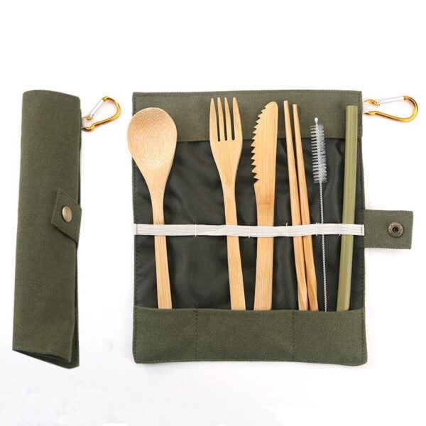 Product image for  Portable tableware 7-piece cutlery set outdoor travel Kitchen & Dining 5