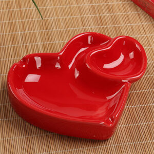 Product image for  Red Heart Ashtray Creative Ceramic Handicraft Ornaments Kitchen & Dining 13