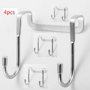 Product image for  Stainless steel S-type hook kitchen cabinet door double hook bathroom hook dormitory bedside metal S-shaped hook Kitchen & Dining 19