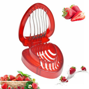 Product image for  Red Strawberry Slicer Plastic Fruit Carving Tools Salad Cutter Berry Strawberry Cake Decoration Cutter Kitchen Gadgets Kitchen & Dining 14