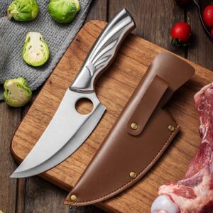 Product image for  Stainless Steel Chef’s Kitchen Household Deboning And Meat Cutting Small Scimitar Kitchen & Dining 10