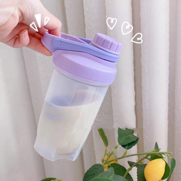 Product image for  Blender Shaker Bottle With Scale Protein Shakes Leakproof For Powder Workout Gym Fitness Sport Mixing Cup Water Bottle Kitchen Gadgets Kitchen & Dining 4