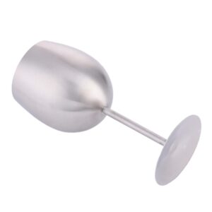 Product image for  Europe Style 300ml Wine Glass Stainless Steel Wine Goblets Champagne Glass Creative Winecup Durable Beer Drinking Ware Kitchen & Dining 14