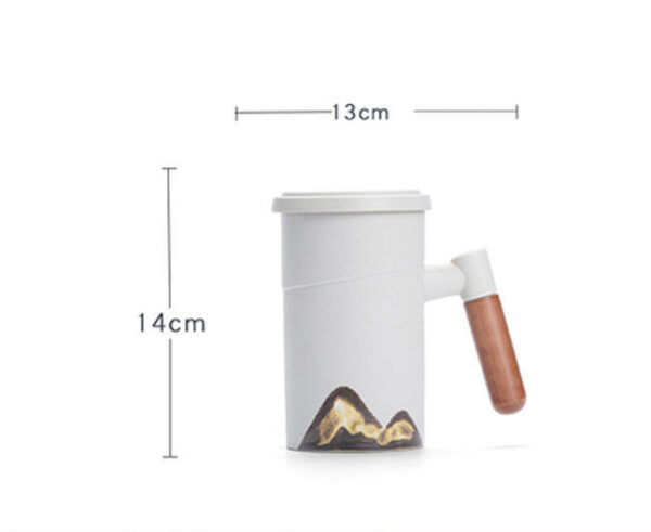 Product image for  Mug Large Capacity Filter Tea Cup With Lid Office Ceramic Mid-Autumn Festival Cups 5