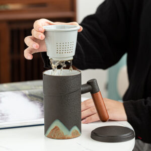 Product image for  Mug Large Capacity Filter Tea Cup With Lid Office Ceramic Mid-Autumn Festival Cups 14