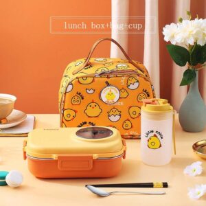 Product image for  Office Worker Cartoon Insulation Box Stainless Steel Lunch Box Kitchen & Dining 19