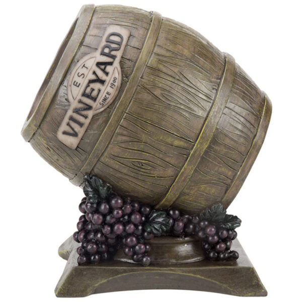Product image for  Resin Wine Barrel Cart Wine Rack Hand-painted Resin Wine Rack Creative Home Decoration Creative Wedding Gift Kitchen & Dining 7