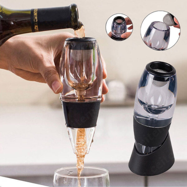 Product image for  Wine Aerator Portable Red White Wine Fast Decanter Filter Family Party Whisky Decanter Flavour Enhancer Bar Tools Accessories Kitchen & Dining 4