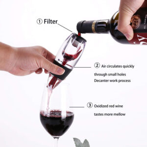 Product image for  Wine Aerator Portable Red White Wine Fast Decanter Filter Family Party Whisky Decanter Flavour Enhancer Bar Tools Accessories Kitchen & Dining 18