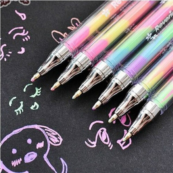 Product image for  Stationery 6 Colors In One Watercolor Pen Arts, Crafts & Sewing 4