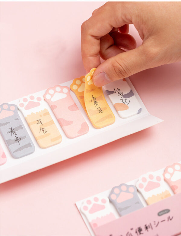 Product image for  Cute Cat Paw Female Bookmark Message Note Post Home Décor 10