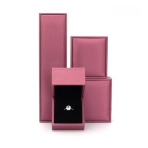 Product image for  Brushed PU Bracelet Necklace Ring Jewelry Box Home Décor 19