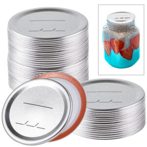 Product image for  Mason Jar Tinplate Cover Piece Split Metal Home Décor 10