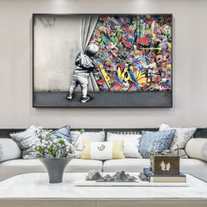 Product image for  Fashionable Wall Graffiti Decoration Canvas Painting Core Living Room Paintings Artworks 5