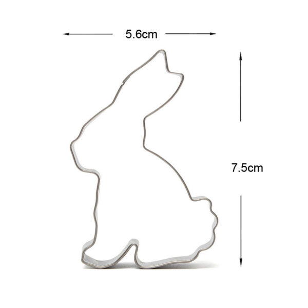 Product image for  Stainless Steel Mold Bake Tool Rabbit Mousse Ring Home Décor 5