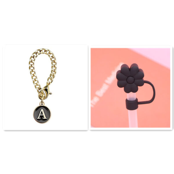 Product image for  Reusable Straw Plug Chrysanthemum Shape Dust Protection Cap Accessories Home Décor 7