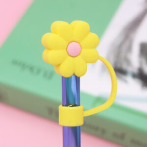Product image for  Reusable Straw Plug Chrysanthemum Shape Dust Protection Cap Accessories Home Décor 18