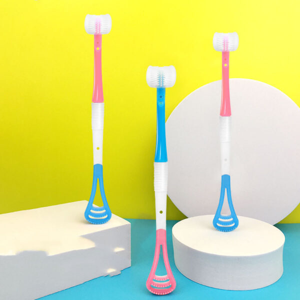 Product image for  Baby Toothbrush Multi-function Tongue Coating Brush Silicone 3d Material Home Décor 5