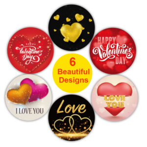 Product image for  Round Valentine’s Day Sticker Love Heart Thank You Gift Decoration Sticker Home Décor 9