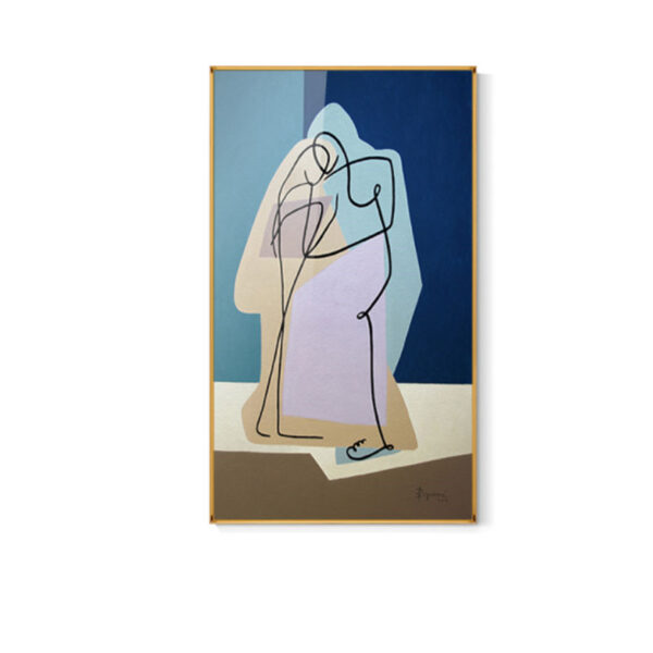 Product image for  Abstract Lady Line Painting Home Decoration Modern Wall Hanging Art Statue Body Face Canvas Poster Living Room Printing Mural Artworks 9
