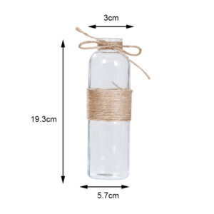 Product image for  Transparent Hydroponic Green Flower Arrangement Hemp Rope Dried Flower Vase Home Décor 14