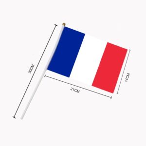 Product image for  The French Hand Waving Flags With Plastic Flagpoles Home Décor 15