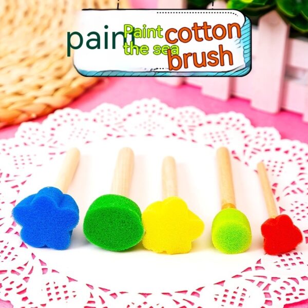 Product image for  Children’s Art Round Sponge Paint Brush Seal Tool Home Décor 9