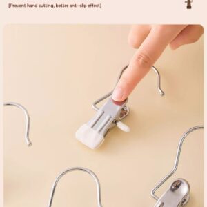 Product image for  Multi-functional Seamless Stainless Steel Storage With Hook Clothes Clip Windproof Fixed Little Home Décor 15