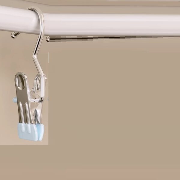 Product image for  Multi-functional Seamless Stainless Steel Storage With Hook Clothes Clip Windproof Fixed Little Home Décor 10