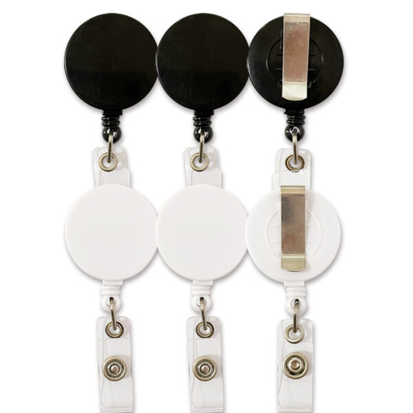 Product image for  Glossy Full Flat Retractable Badge Buckle Lanyard Buckle Metal Back Splint Pull Peels Home Décor 10