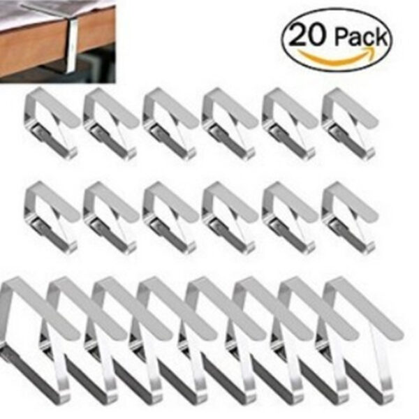 Product image for  Stainless Steel Table Cloth Clip Home Décor 4