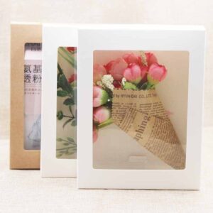 Product image for  Paper Daily-use PVC Window White And Black Kraft Paper Box Home Décor 13
