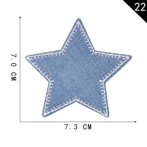 Product image for  Exquisite Five-pointed Star Series Embroidered Fabric Patch Home Décor 11