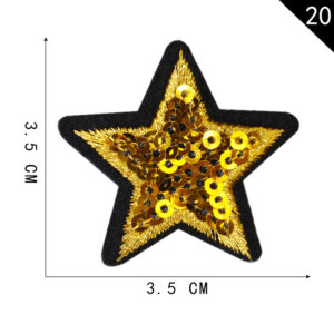 Product image for  Exquisite Five-pointed Star Series Embroidered Fabric Patch Home Décor 20