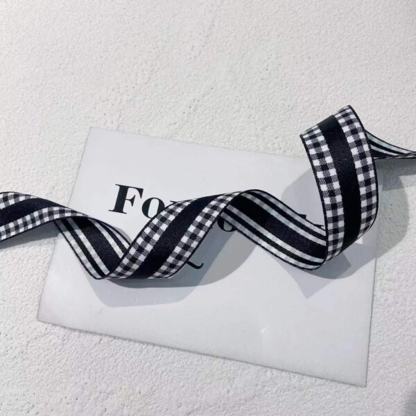 Product image for  Color Plaid Ribbon Flower Color Ribbon Decoration Braid Packaging Headdress Bow Hair Accessories Arts, Crafts & Sewing 13