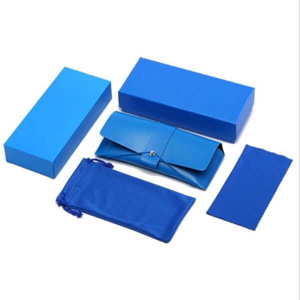 Product image for  Creative Leather Sunglasses Storage Boutique Three-Piece Fashion High-End Box Inside And Outside Arts, Crafts & Sewing 5