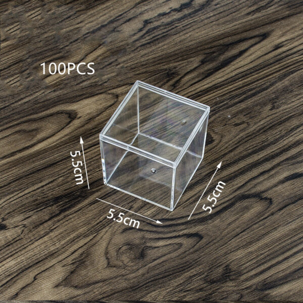 Product image for  Square High Transparent Plastic Box Home Décor 7