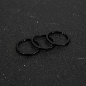 Product image for  Flat Electrophoresis Black Key Ring Pendant Accessories Home Décor 17
