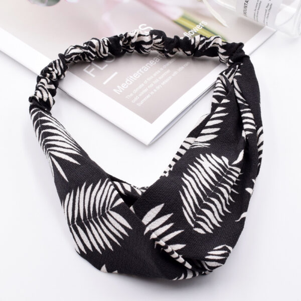 Product image for  Vintage plant leaves cross hair band Home Décor 5