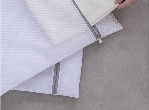 Product image for  Honeycomb Mesh Gray Laundry Bag Mesh Bag Machine Laundry Home Décor 5