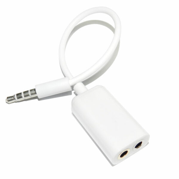 Product image for  One Point Two Audio Splitter One For Two Couple Line Headset Home Décor 8