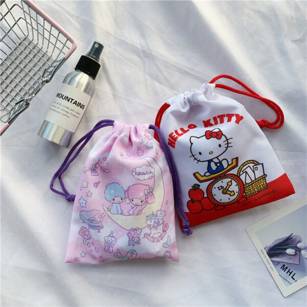 Product image for  Double-sided printed small drawstring drawstring pocket Home Décor 10